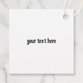 Make-up Schoonheid Cosmetica Retro Custom Bedankjes Labels (Achterkant)