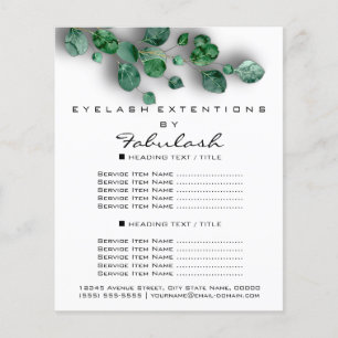 Make-up Schoonheidssalon Bos Eucalyptus Biologisch Flyer