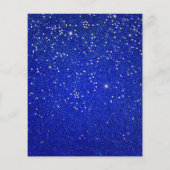 Make-up Schoonheidssalon Glitter Flyer Goud Kobalt (Achterkant)