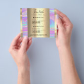 Make-up Schoonheidssalon Haar Nagel Holografische Flyer (Hand)