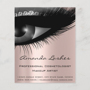 Make-up Schoonheidssalon Roze Grijs Rose Flyer