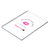 make-up schoonheidstests speciaal aangepast notitieboek (Linkerzijde)