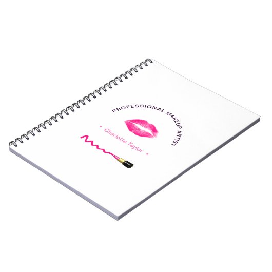 make-up schoonheidstests speciaal aangepast notitieboek (Linkerzijde)