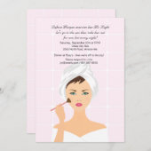 Make-up Sessie en Spa Uitnodiging (Voorkant / Achterkant)