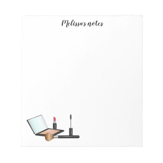 Make-up Set Met Aangepaste Titel Notitieblok (Voorkant)
