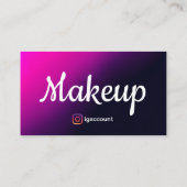 Make-up Sjablonen Visitekaartje (Achterkant)