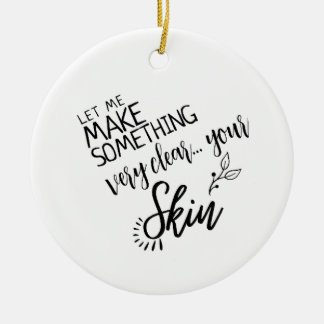 Make-up Skincare consultant geschenk estheticus ku Keramisch Ornament