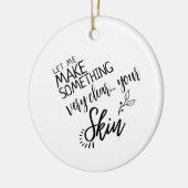 Make-up Skincare consultant geschenk estheticus ku Keramisch Ornament (Links)