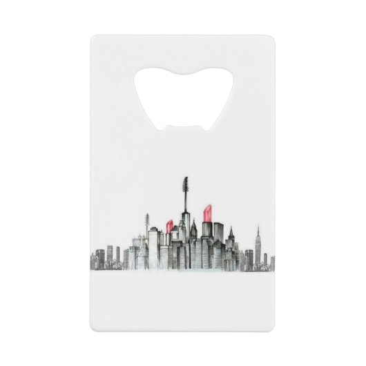 Make-up Sky Line Creditkaart Flessenopener (Voorkant)