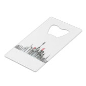Make-up Sky Line Creditkaart Flessenopener (Achterkant Gekanteld)