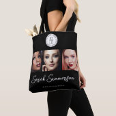 Make-up Studio Zwart Wit Logo 3 Foto Tote Bag (Dichtbij)