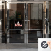 Make-up Studio Zwart Wit Logo Foto Raamsticker (Kantoordeur)