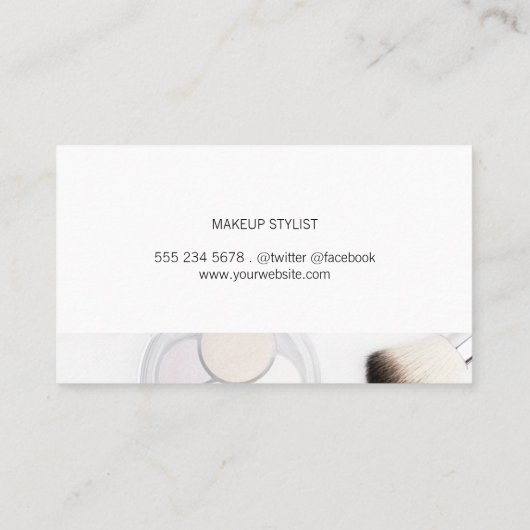 Make-up Tools | Visagist Visitekaartje (Achterkant)