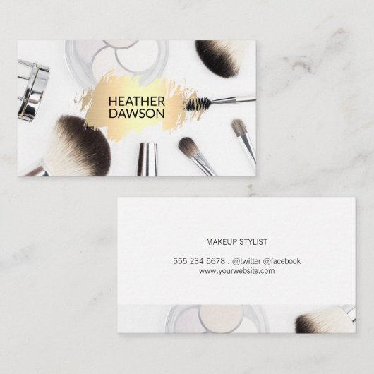 Make-up Tools | Visagist Visitekaartje (Voorkant / Achterkant)