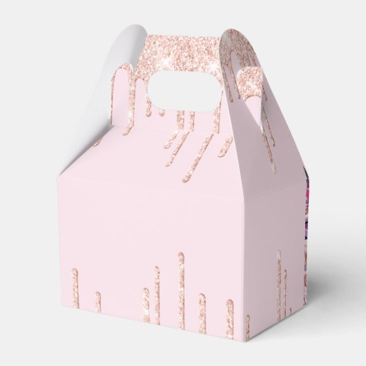 Make-up verjaardagsfeestje gepersonaliseerd bedankdoosjes (Achterkant)