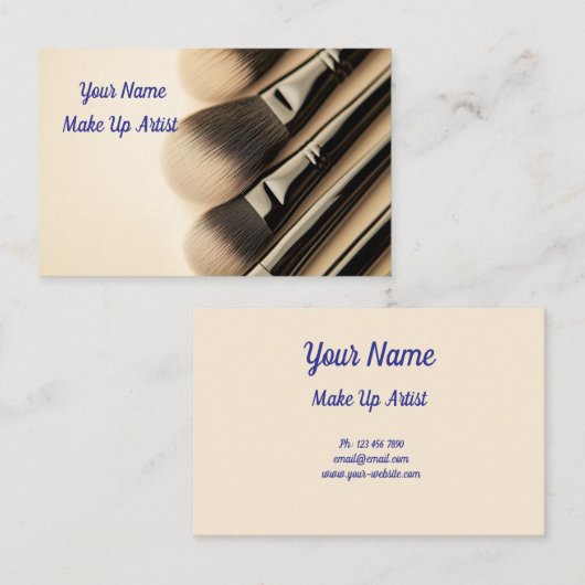 Make up visitekaartje (Voorkant / Achterkant)
