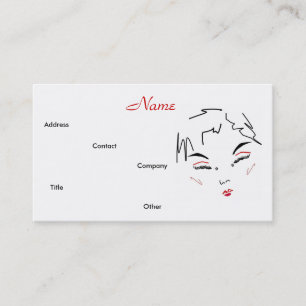 make-up Visitekaartje van Artist Trendy