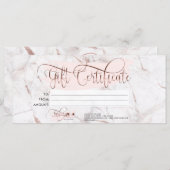 Make-up Wenkbrauw Eye Lash Roos Gold Marble Menu (Voorkant / Achterkant)