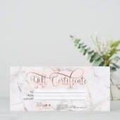 Make-up Wenkbrauw Eye Lash Roos Gold Marble Menu (Staand voorkant)