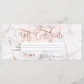 Make-up Wenkbrauw Eye Lash Roos Gold Marble Menu (Voorkant)