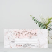 Make-up Wenkbrauw Eye Lash Roos Gold Marble Menu (Staand voorkant)