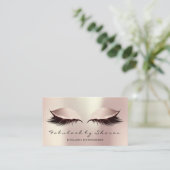 Make-up Wenkbrauw Lash Extension Eyes Roos Blush Visitekaartje (Staand voorkant)