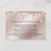 Make-up Wenkbrauw Ogen Lash Gold Druppels Nazorg k Aanbevelingskaartje (Achterkant)