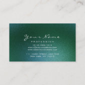 Make-up wenkbrauw ogen wimpers glitter groen goud visitekaartje (Achterkant)