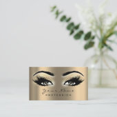 Make-up Wenkbrauw Ogen Wimpers Glitter SPA Gold Se Visitekaartje (Staand voorkant)
