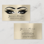 Make-up Wenkbrauw Ogen Wimpers Glitter SPA Ivoor Visitekaartje (Voorkant / Achterkant)