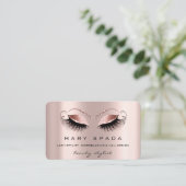 Make-up Wenkbrauwen Wimpers Roos Browns Beauty Visitekaartje (Staand voorkant)