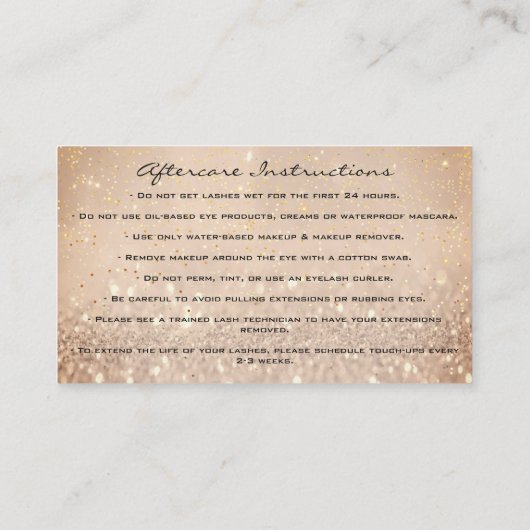 Make-up Wenkbrauwwimpers Drips Roos QR Code Afterc Visitekaartje (Achterkant)