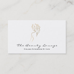 Make-up Wenkbrauwwimpers Logo Gold White SPA Welln Visitekaartje