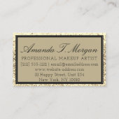 Make-up Wimper Event Planner Logo Gold Royal Visitekaartje (Achterkant)