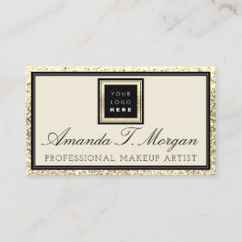 Make-up Wimper Event Planner Logo Golden Lijst Visitekaartje