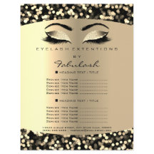 Make-up Wimper Schoonheid Confetti Sepia Flyer Pri