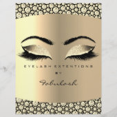 Make-up Wimper Schoonheid Diamant Sepia Flyer Prij (Achterkant)