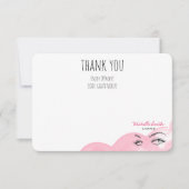 Make-up Wimpers Brow Pink Bedankt QR Code Korting (Voorkant)