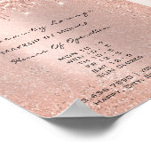 Make-up Wimpers Openingstijden Salon Drip Rose Pri Poster (Hoek)