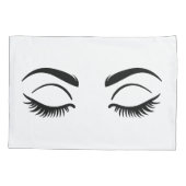 Make-up wimpers & wenkbrauwen Mijn Schoonheid Slaa Kussensloop (Achterkant)