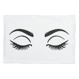 Make-up Wimpers & Wenkbrauwen Mijn Slaap Schoonhei Kussensloop