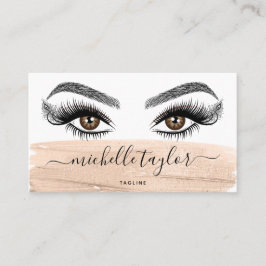 Make-upartiest Beauty Salon Lash Extension Blush Visitekaartje