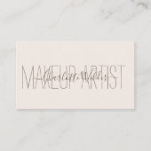 Make-upartiest Blush Pink Signature Script Visitekaartje (Voorkant)
