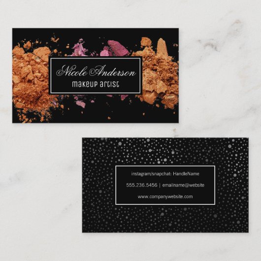 make-upartiest | Cosmetica Visitekaartje (Voorkant / Achterkant)