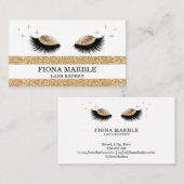 Make-upartiest Deep Sepia Glitter Lash Black Gold Visitekaartje (Voorkant / Achterkant)