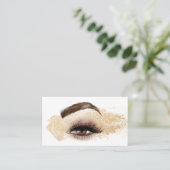 Make-upartiest Eye Beauty Salon Lash Extension Visitekaartje (Staand voorkant)