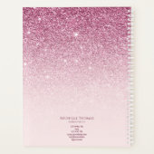 Make-upartiest handtekening script blush roze sjab planner (Achterkant)