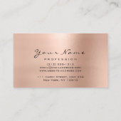 Make-upartiest Kiss Lips Skinny Roos Gold Wow Visitekaartje (Achterkant)