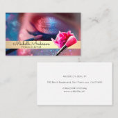 make-upartiest | kleurrijke fundering | Schoonheid Visitekaartje (Voorkant / Achterkant)