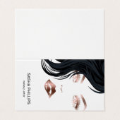Make-upartiest Roos Gold Lips Lashes Eyes Trendy Visitekaartje (Buitenkant ongevouwen)
